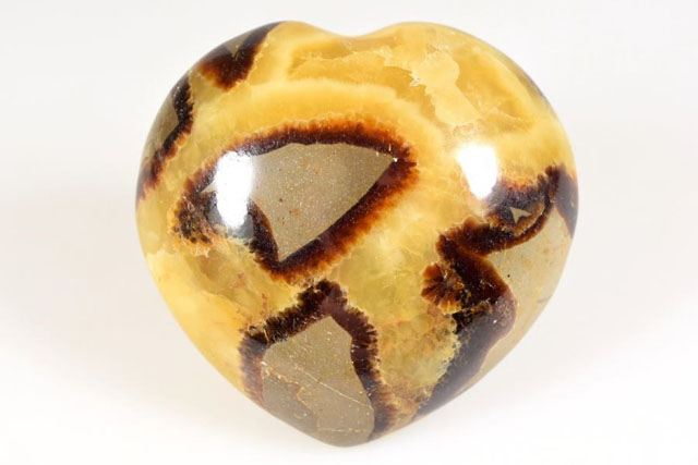 Yellow Septarian Heart