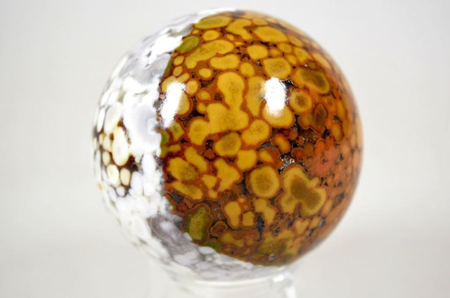 King Cobra Orbicular Jasper Sphere