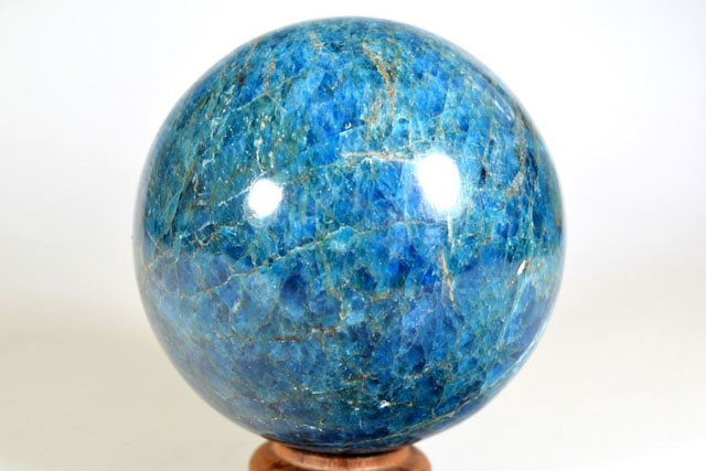 Blue Apatite Sphere