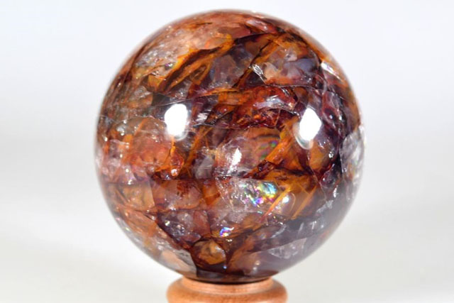 hematoid quartz sphere
