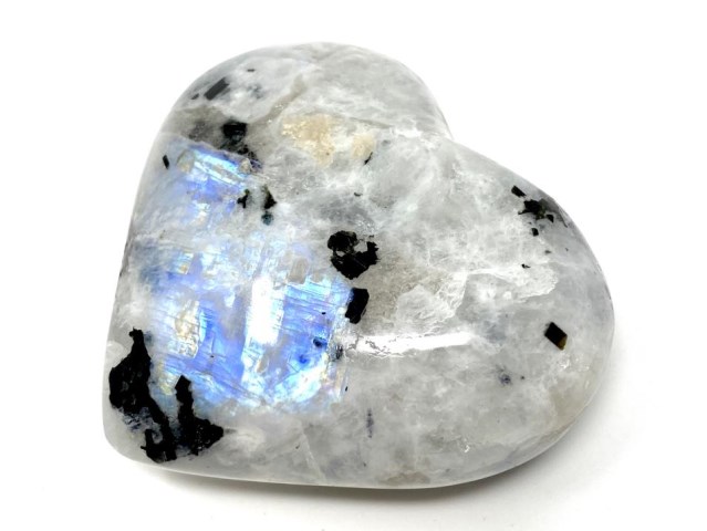 Rainbow Moonstone Heart