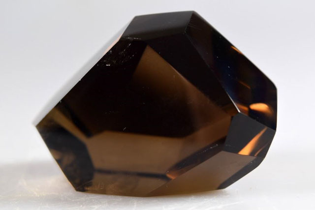 faceted smoky quartz