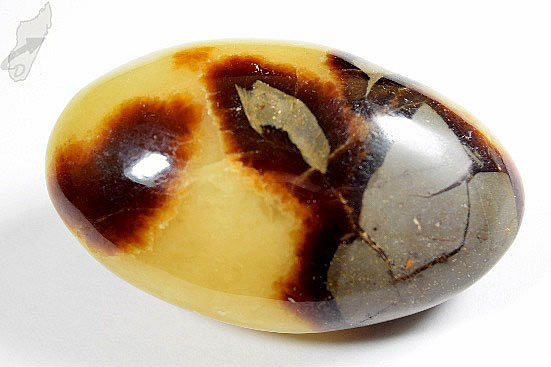 Yellow Septarian Pebble